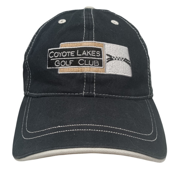 VTG Coyote Lakes Golf Club Blk Legendary Hat Baseball Cap, Adjustable Back Strap - Picture 1 of 6